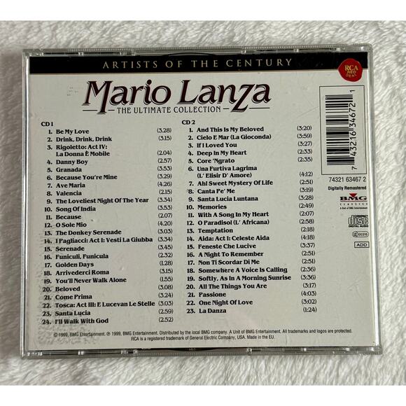 Mario Lanza – The Ultimate Collection 2×CD, Compilation, 1999, BMG RCA Red Seal - Picture 2 of 8